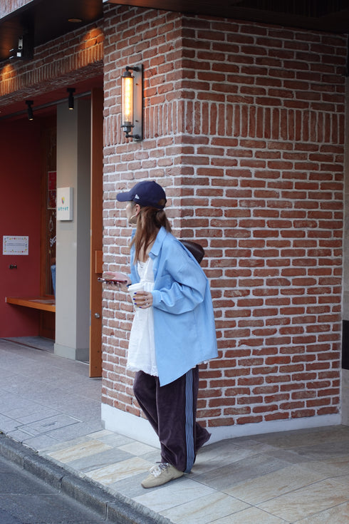 ベロアラインルーズパンツ